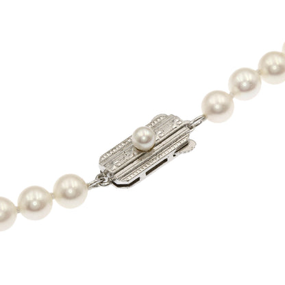 MIKIMOTO Pearl Pearl Necklace Silver Ladies [Used]