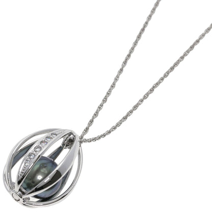 TASAKI Pearl Pearl Diamond Necklace Platinum PT850 K18 White GoldLadies [Used]
