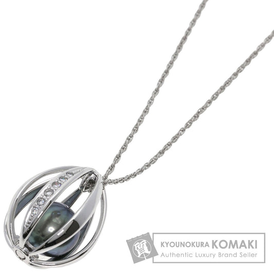 TASAKI Pearl Pearl Diamond Necklace Platinum PT850 K18 White GoldLadies [Used]