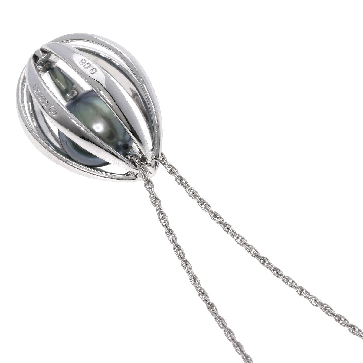 TASAKI Pearl Pearl Diamond Necklace Platinum PT850 K18 White GoldLadies [Used]
