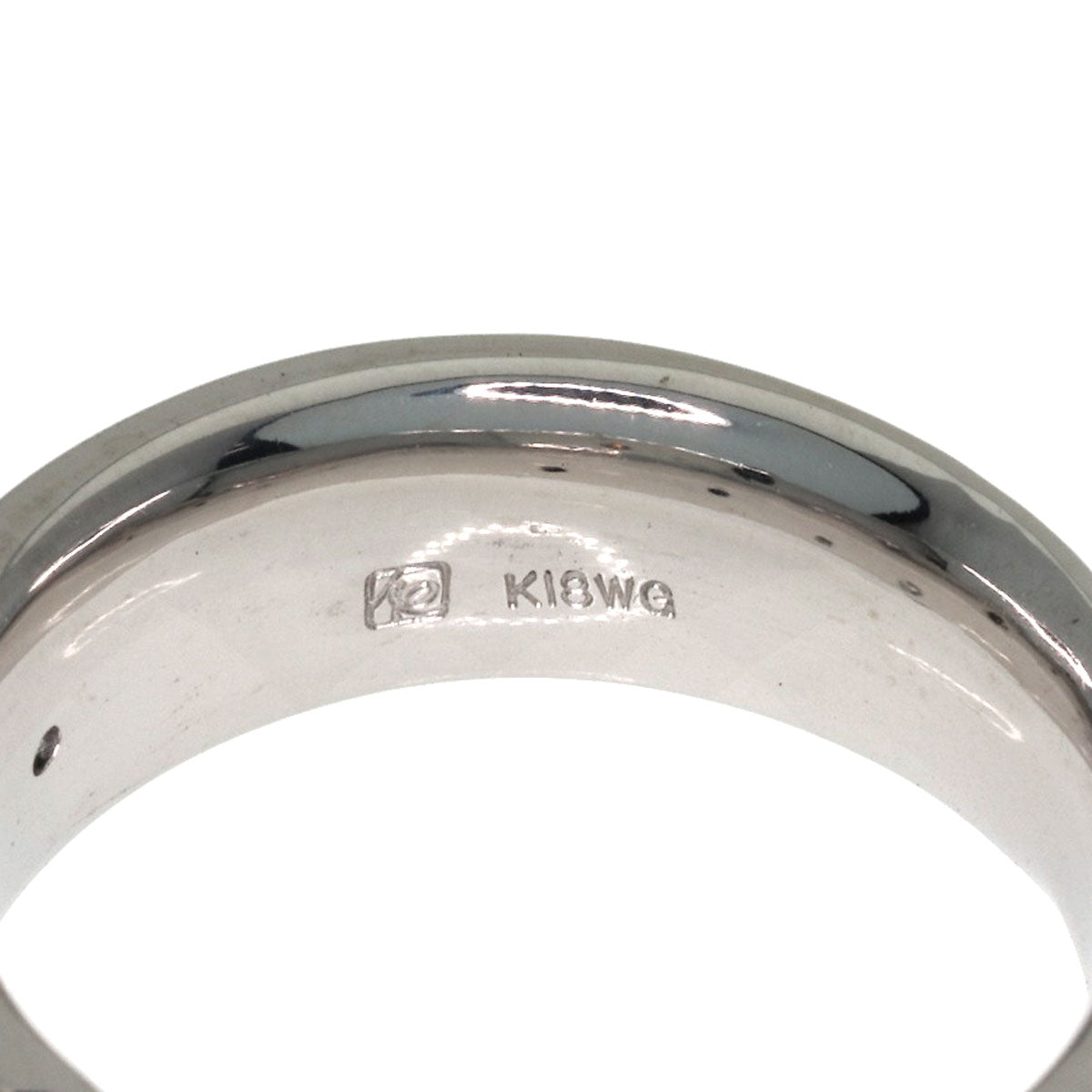 0.35ct Kinoshita Pearl Diamond Ring K18 White Gold 9.8g　Ladies