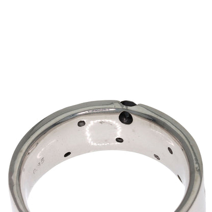 0.35ct Kinoshita Pearl Diamond Ring K18 White Gold 9.8g　Ladies