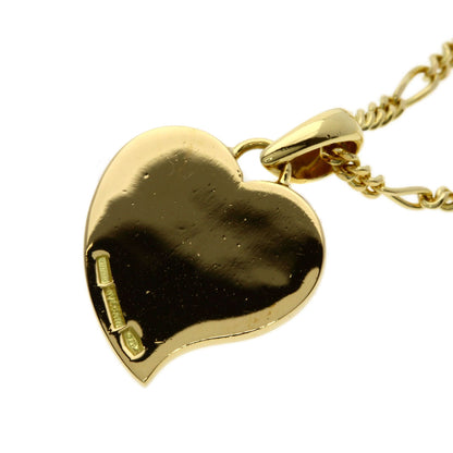 BVLGARI Cross Heart Vintage Necklace K18 Yellow Gold Ladies [Used]