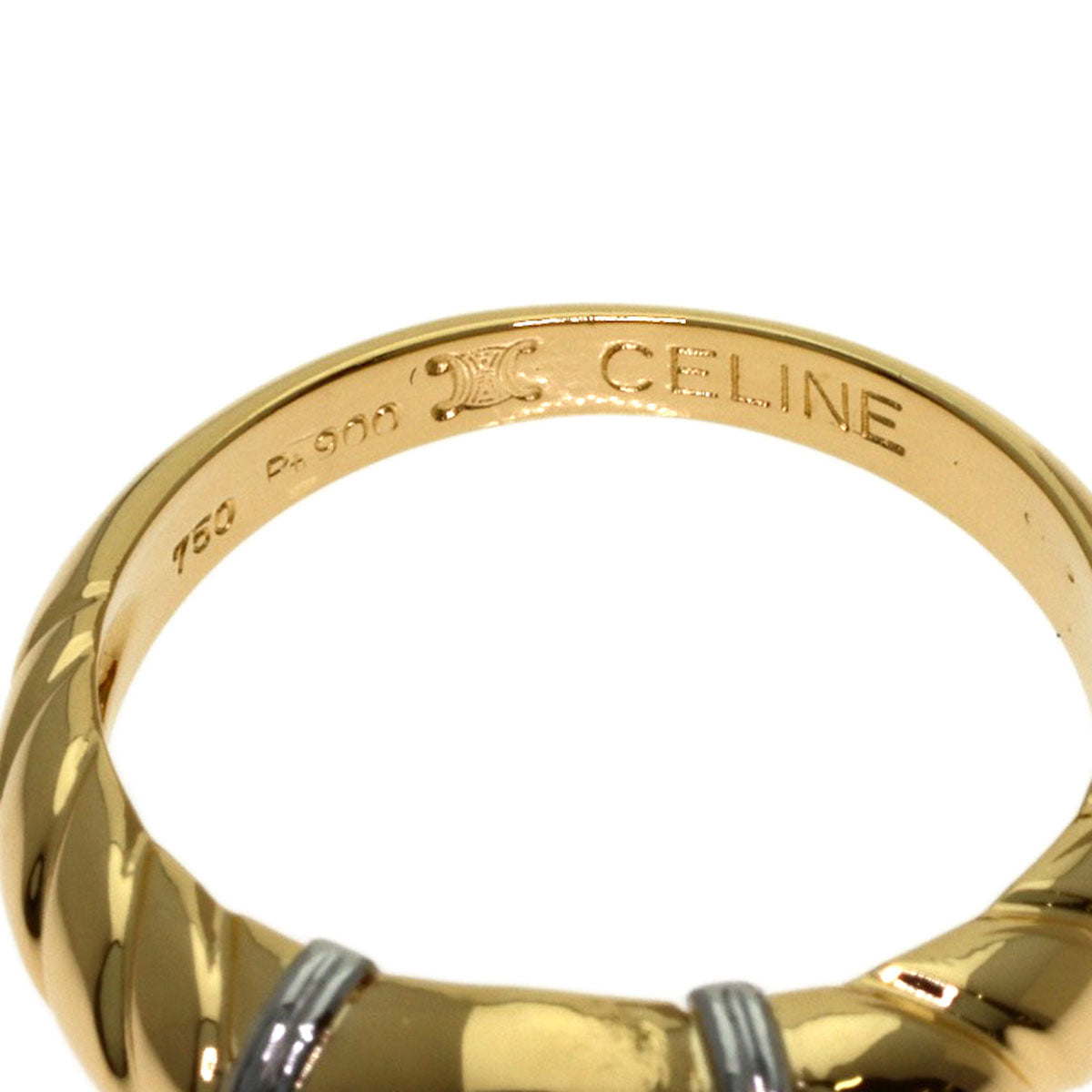CELINE Triomphe Ring Platinum PT900 18K Pink GoldLadies [Used]