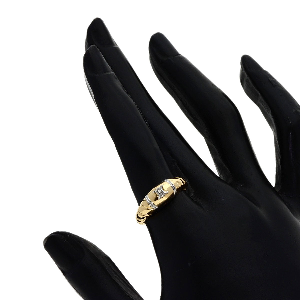 CELINE Triomphe Ring Platinum PT900 18K Pink GoldLadies [Used]