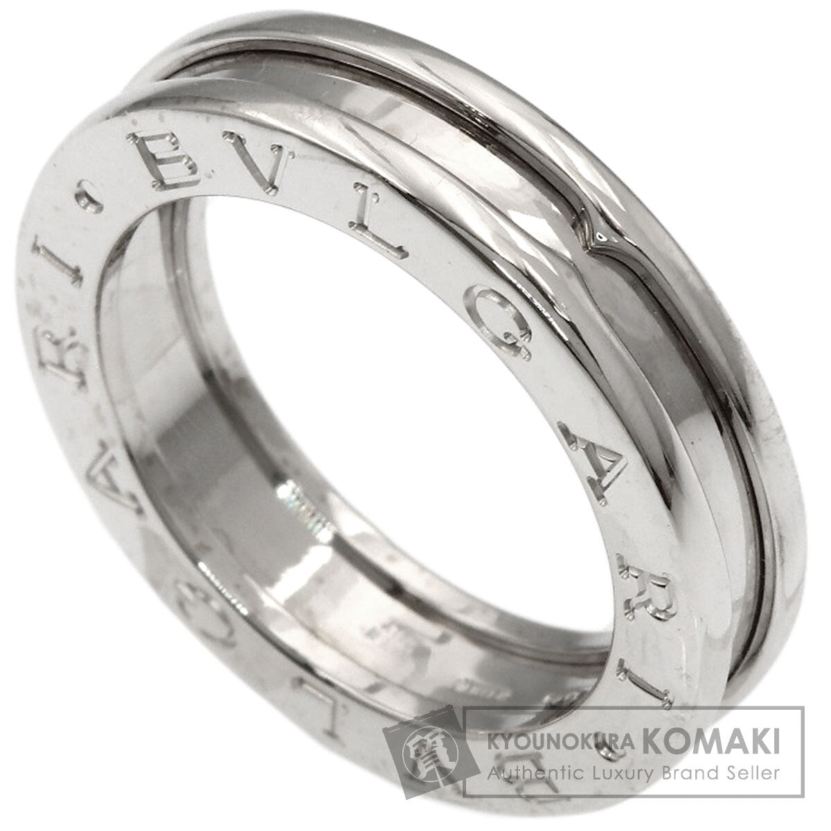 BVLGARI B.zero1 1 band #50 Ring K18 White Gold Ladies [Used]