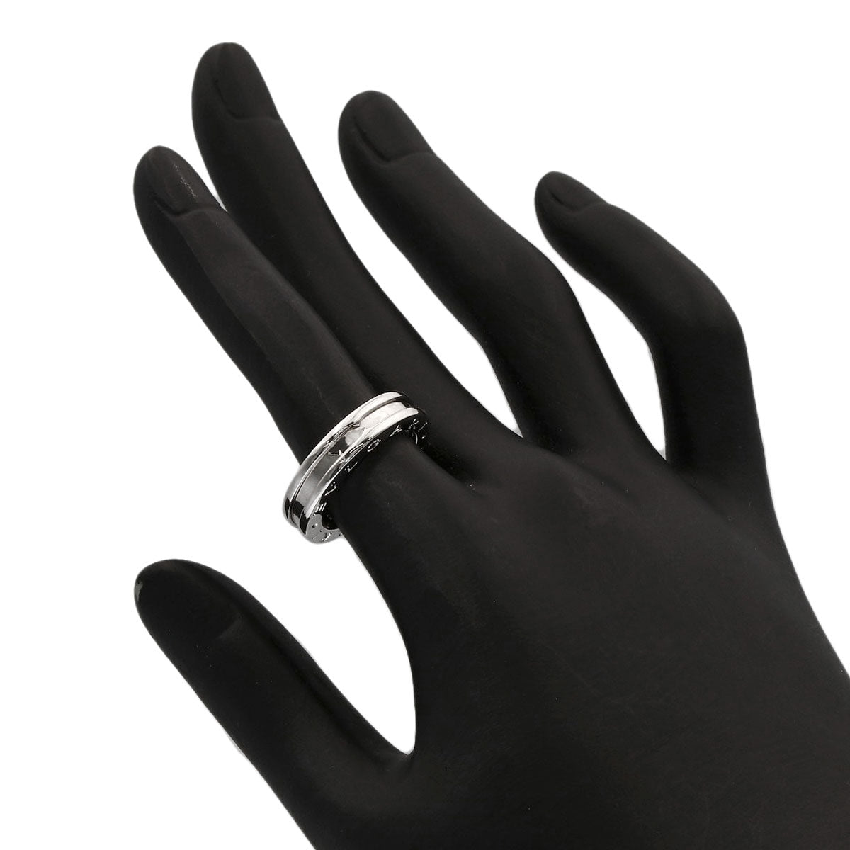 BVLGARI B.zero1 1 band #50 Ring K18 White Gold Ladies [Used]