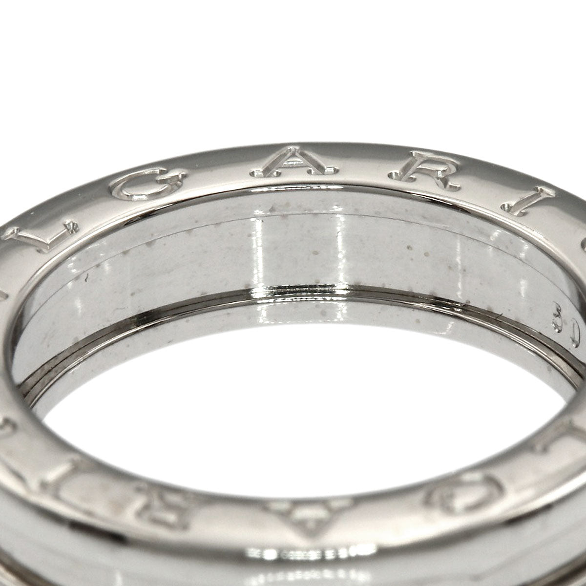 BVLGARI B.zero1 1 band #50 Ring K18 White Gold Ladies [Used]