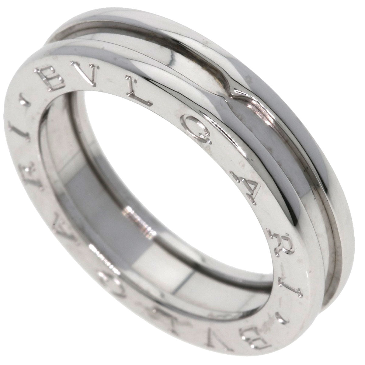 BVLGARI B.zero1 1 band #52 Ring K18 White Gold Ladies [Used]