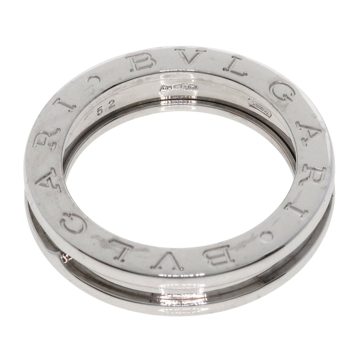 BVLGARI B.zero1 1 band #52 Ring K18 White Gold Ladies [Used]