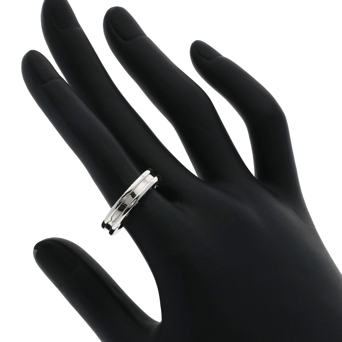 BVLGARI B.zero1 1 band #52 Ring K18 White Gold Ladies [Used]
