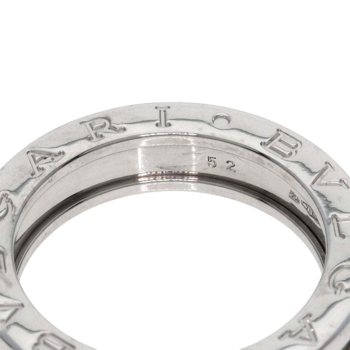 BVLGARI B.zero1 1 band #52 Ring K18 White Gold Ladies [Used]
