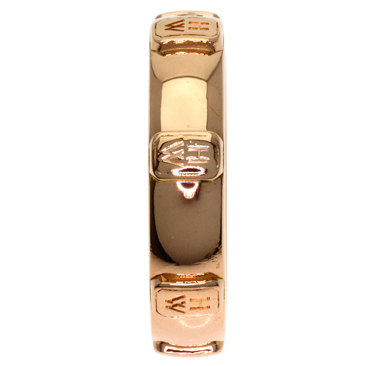 HARRY WINSTON HW logo 1P Diamond Ring K18 Pink Gold Ladies [Used]