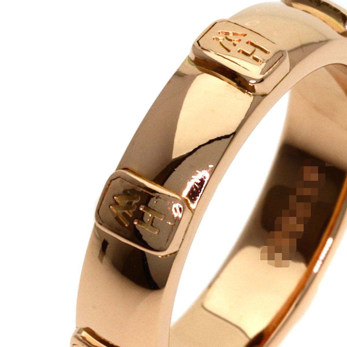 HARRY WINSTON HW logo 1P Diamond Ring K18 Pink Gold Ladies [Used]
