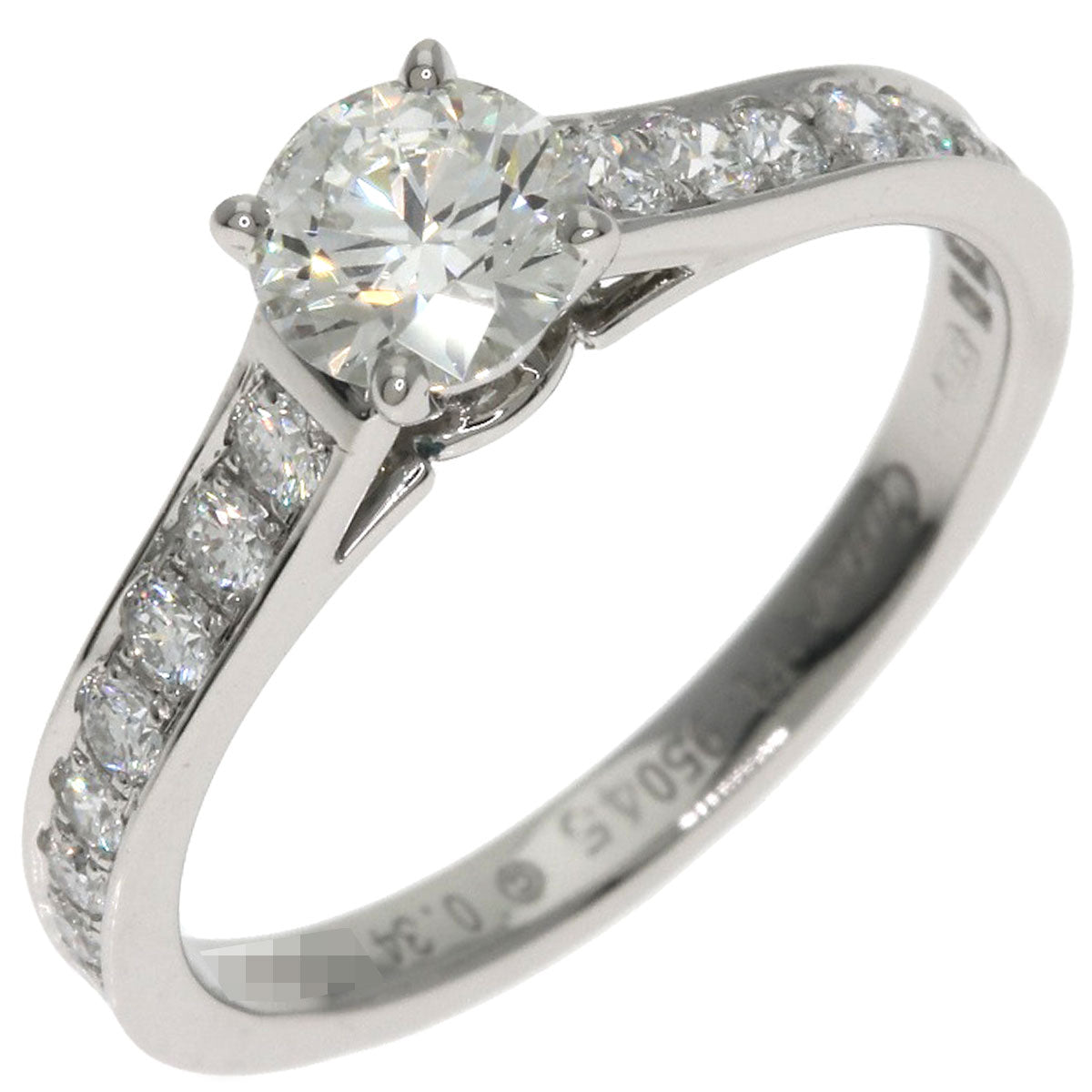 CARTIER Solitaire 1P Diamond #45 Ring Platinum PT950 Ladies [Used]
