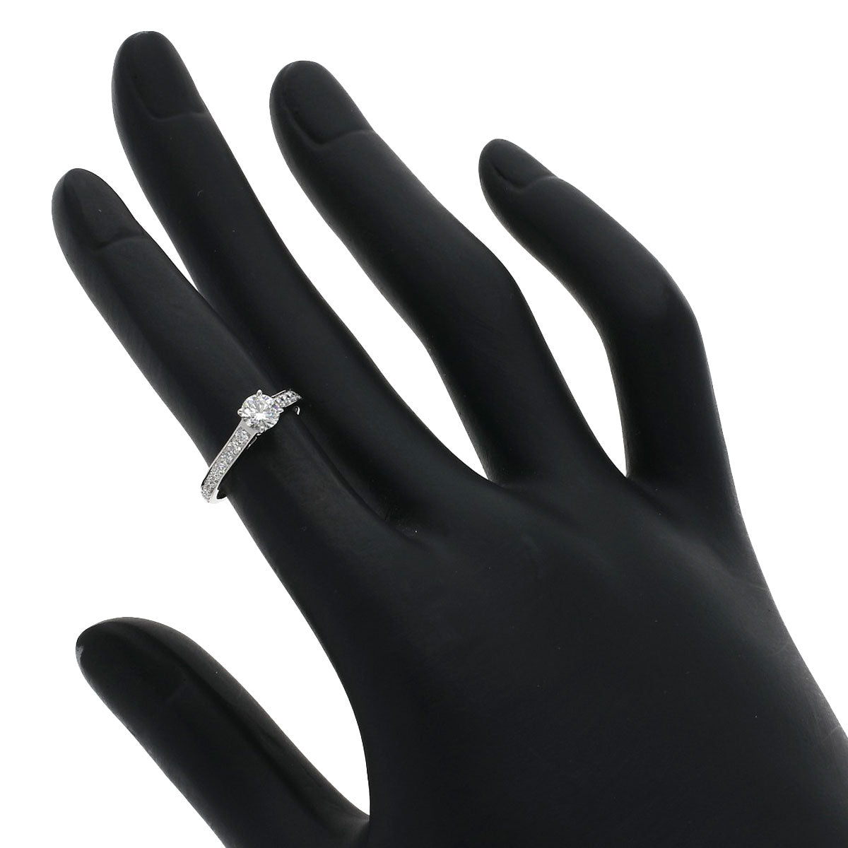 CARTIER Solitaire 1P Diamond #45 Ring Platinum PT950 Ladies [Used]