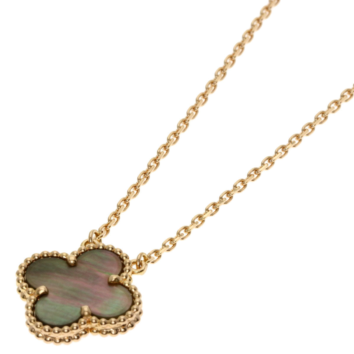 Van Cleef & Arpels Vintage alhambra Necklace K18 Pink Gold Ladies [Used]
