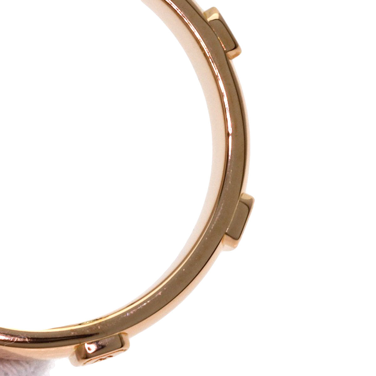 HARRY WINSTON HW Logo 1P Diamond Ring K18 Pink Gold Ladies [Used]