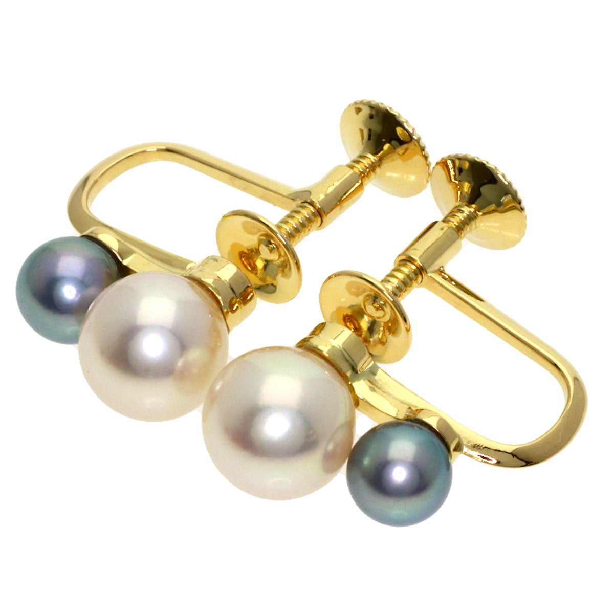 TASAKI Pearl Pearl Earring K18 Yellow Gold Ladies [Used]