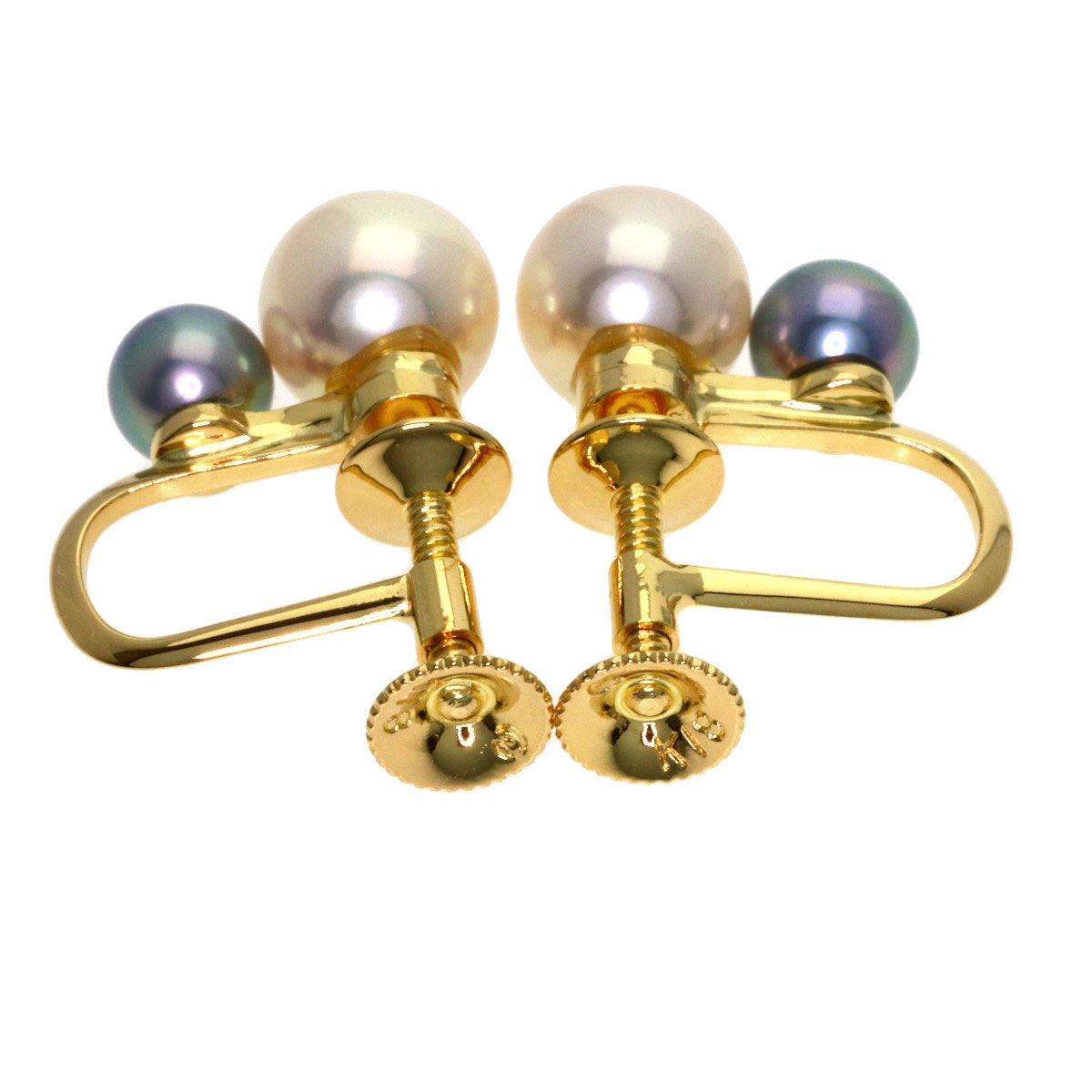 TASAKI Pearl Pearl Earring K18 Yellow Gold Ladies [Used]