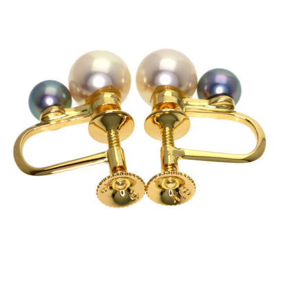 TASAKI Pearl Pearl Earring K18 Yellow Gold Ladies [Used]