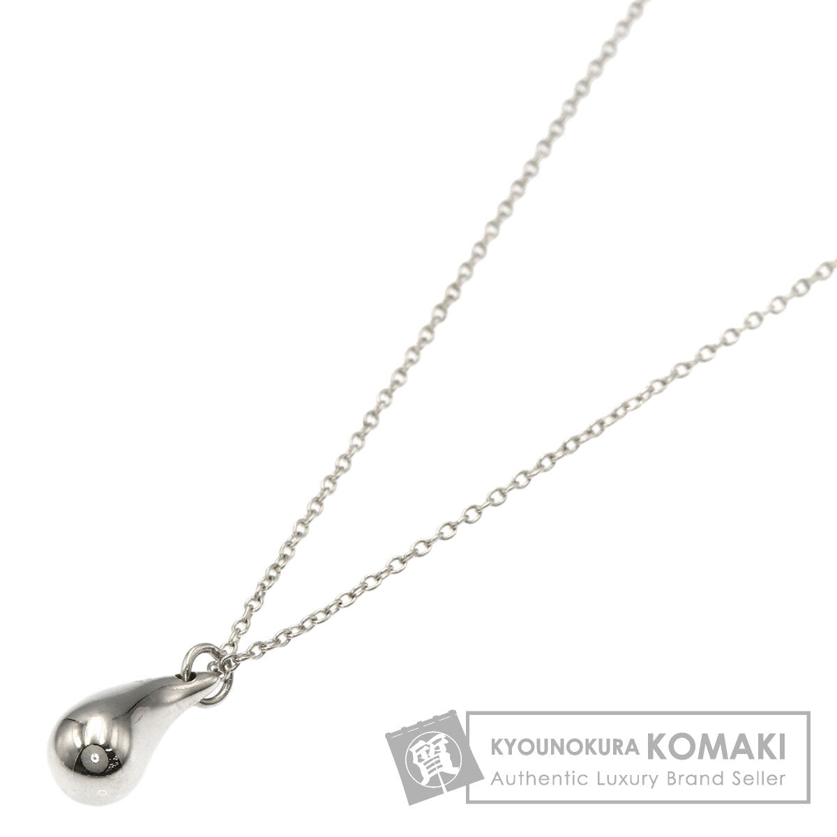 TIFFANY&Co. teardrop Necklace Silver Ladies [Used]