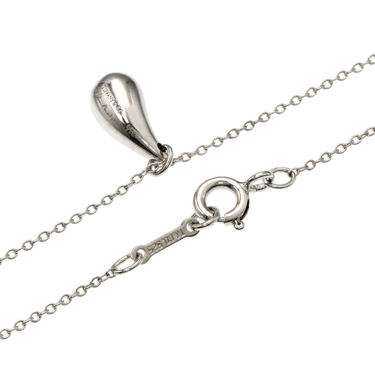 TIFFANY&Co. teardrop Necklace Silver Ladies [Used]