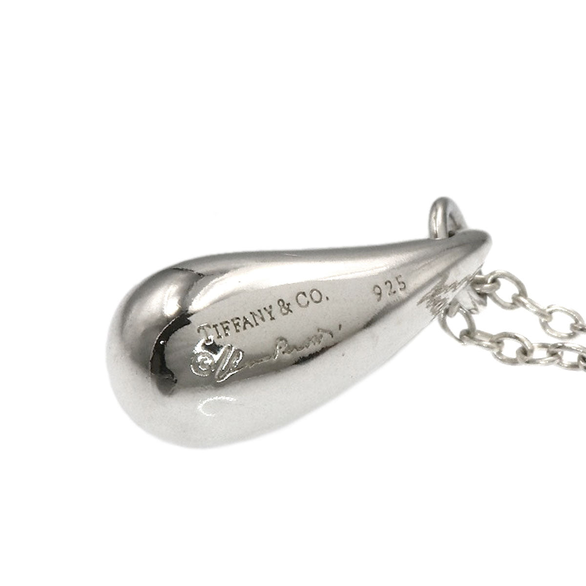 TIFFANY&Co. teardrop Necklace Silver Ladies [Used]