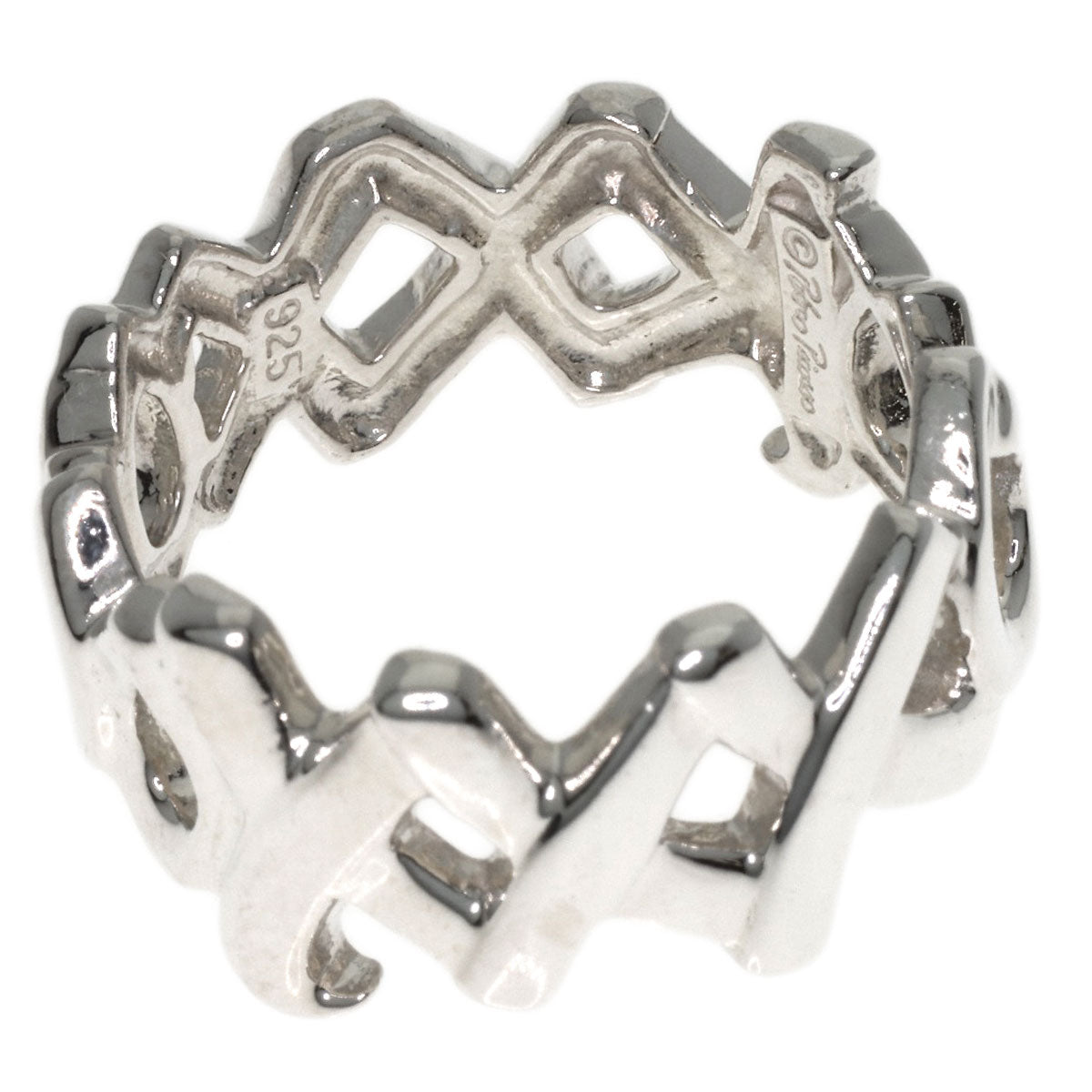 TIFFANY&Co. Love & kiss Ring Silver Ladies [Used]