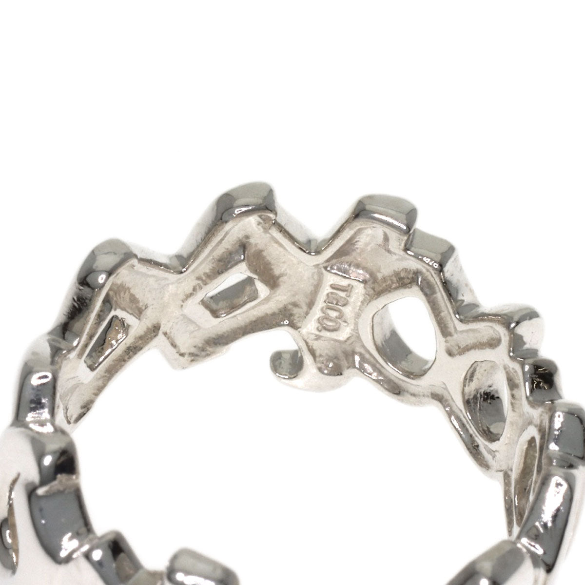 TIFFANY&Co. Love & kiss Ring Silver Ladies [Used]