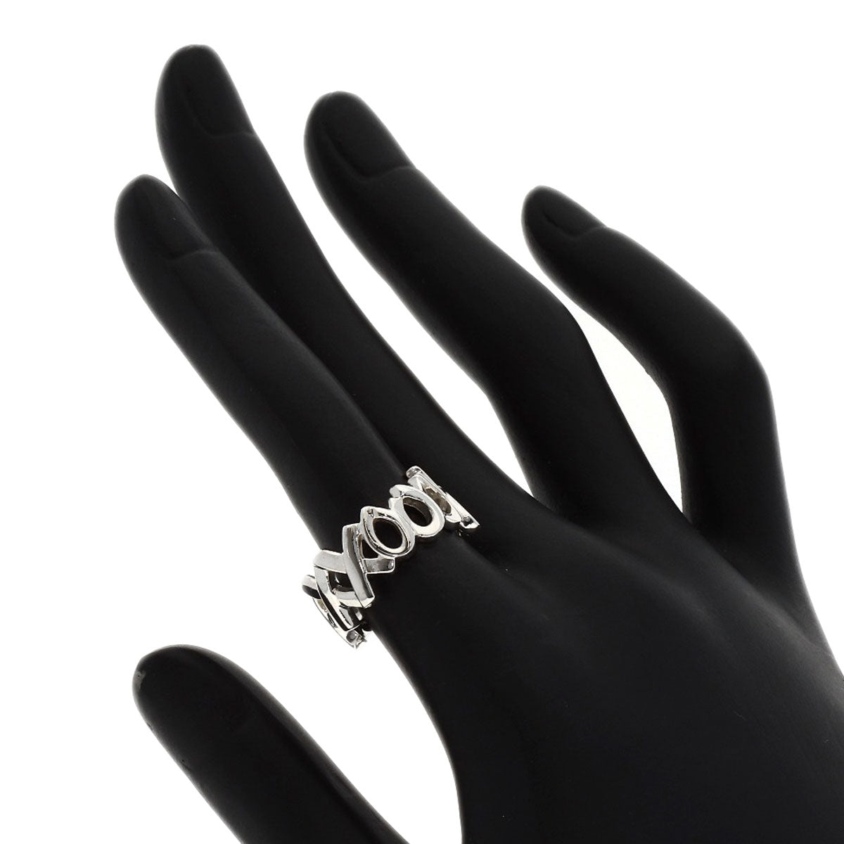 TIFFANY&Co. Love & kiss Ring Silver Ladies [Used]