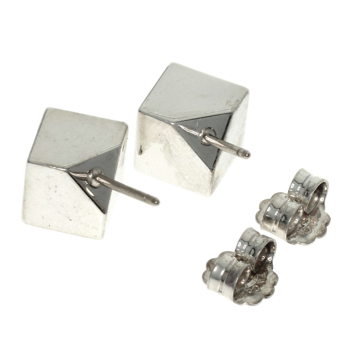 TIFFANY&Co. Cube earring Silver Ladies [Used]