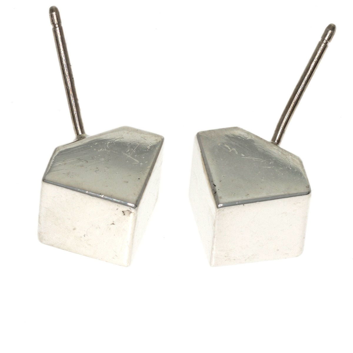 TIFFANY&Co. Cube earring Silver Ladies [Used]