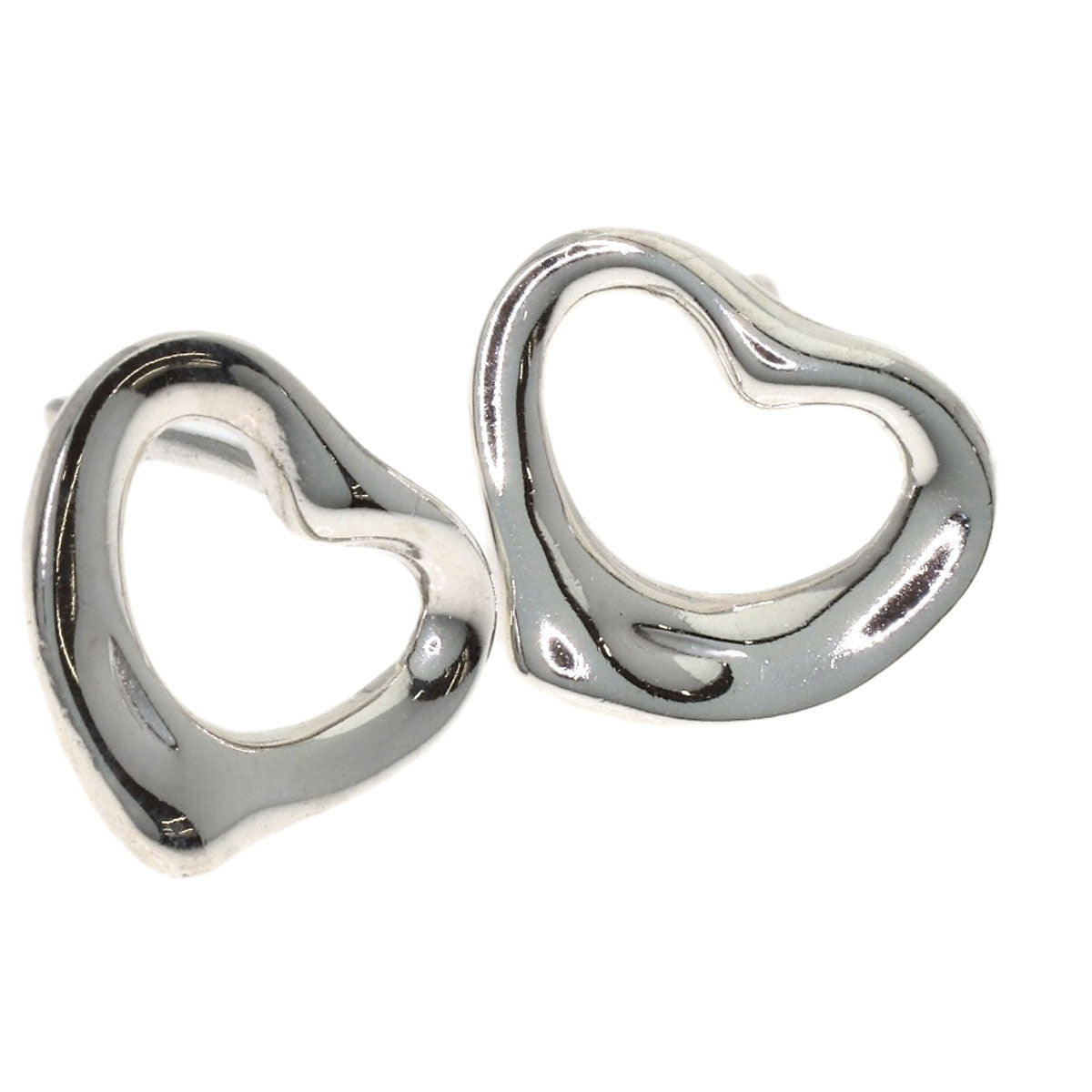 TIFFANY&Co. Open heart earring Silver Ladies [Used]
