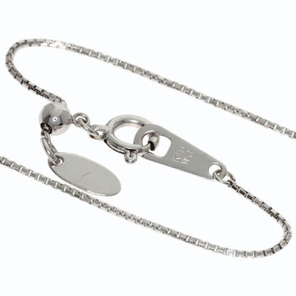 0.25ct Diamond Necklace K18 White Gold 3.4g　Ladies
