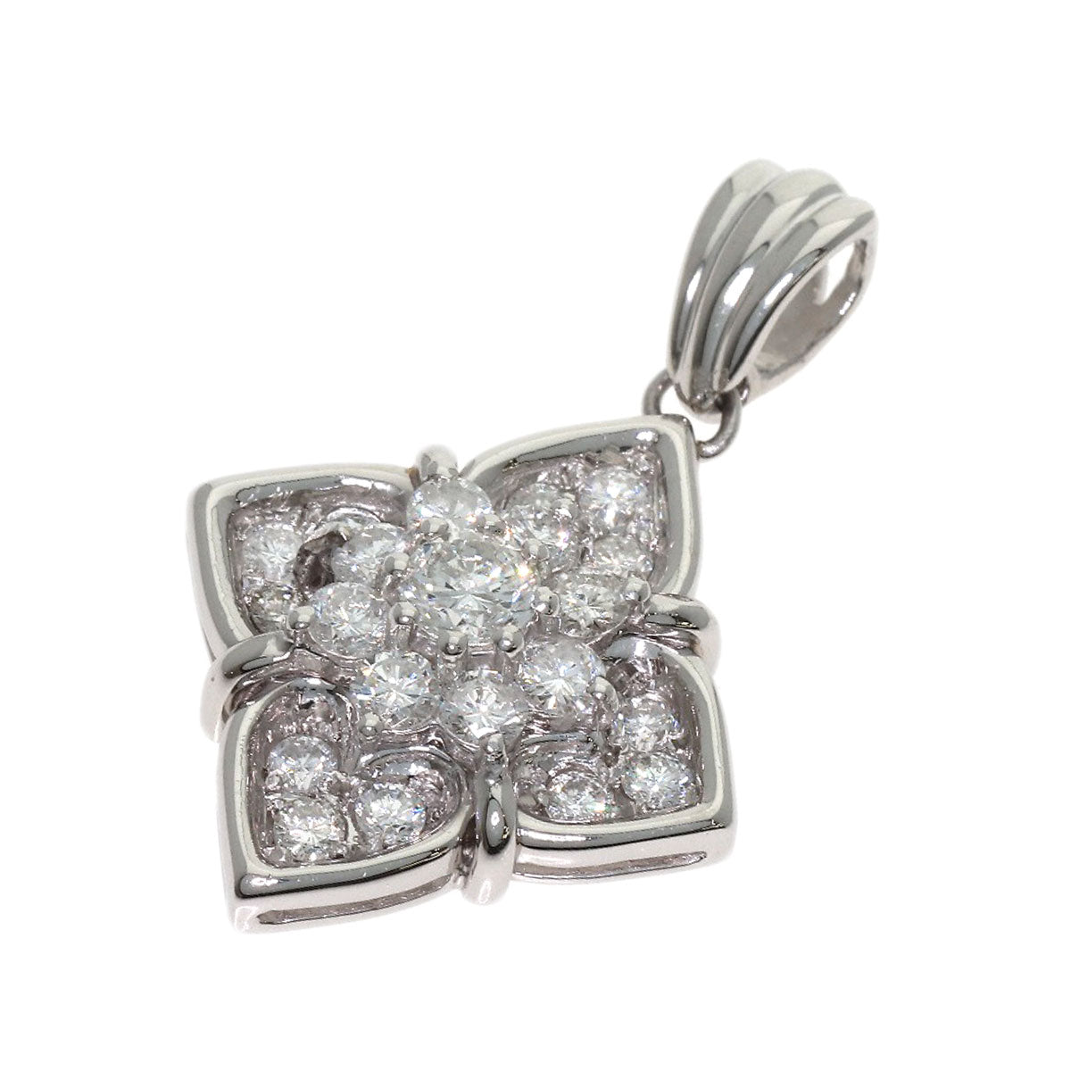 1ct Diamond Pendant top Platinum 5.2g　Ladies