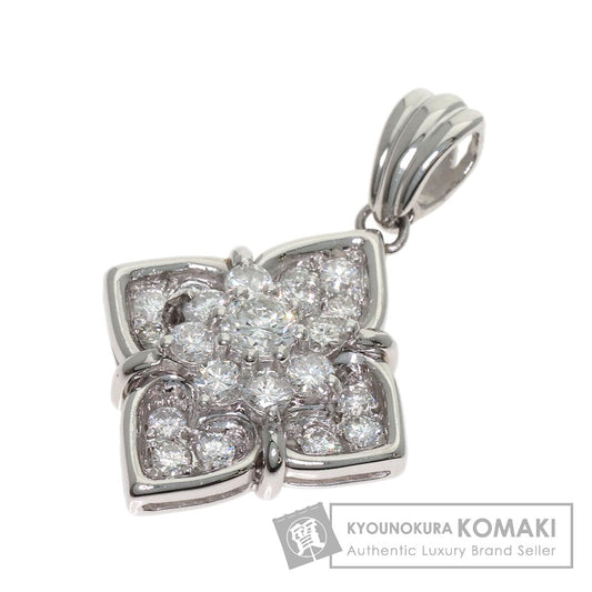 1ct Diamond Pendant top Platinum 5.2g　Ladies