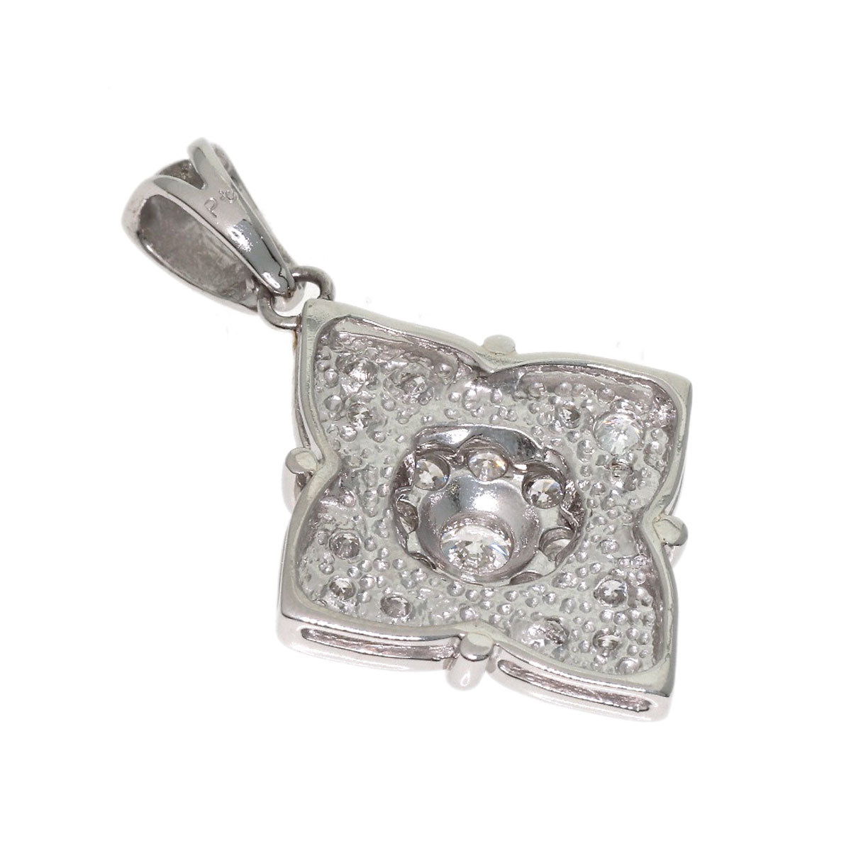 1ct Diamond Pendant top Platinum 5.2g　Ladies