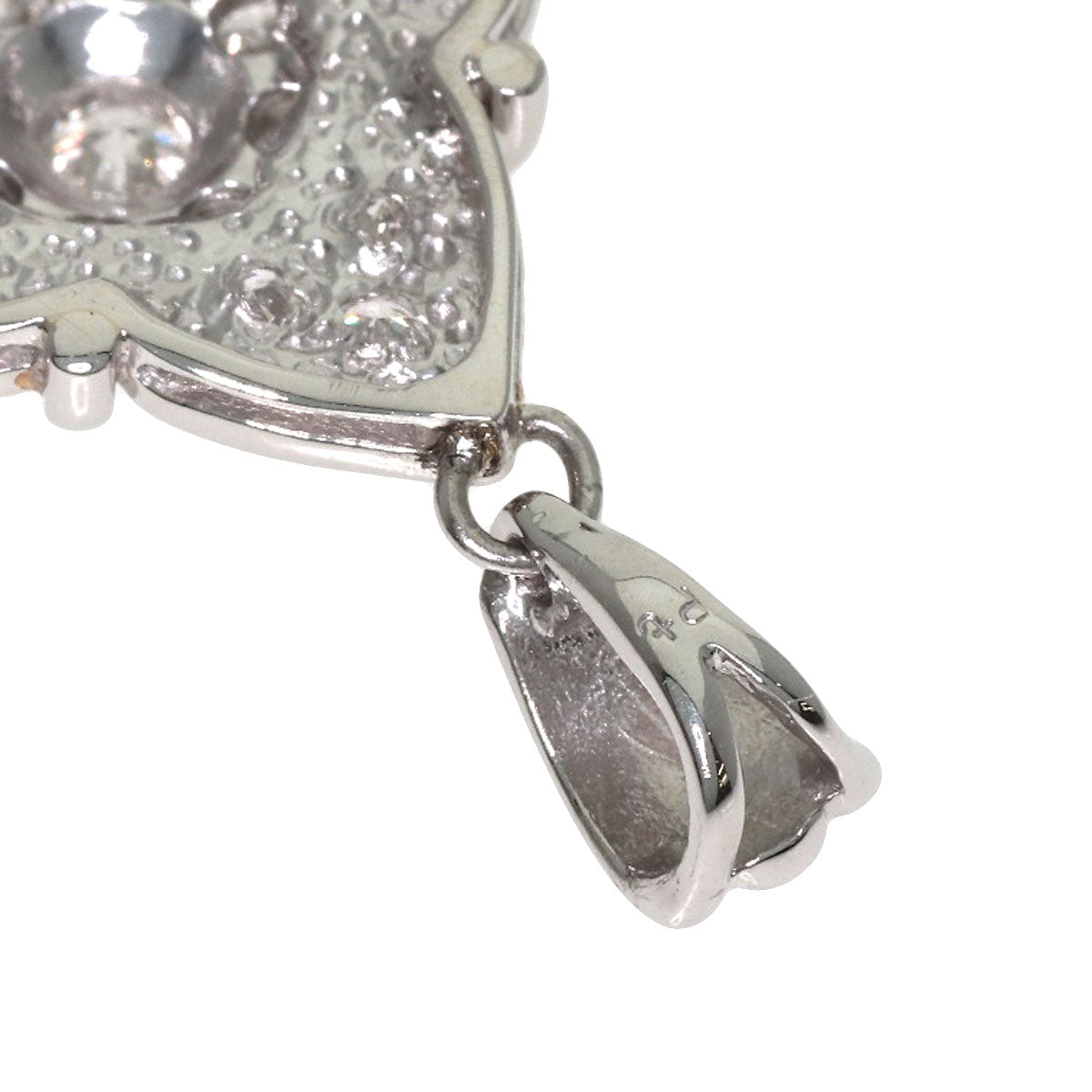 1ct Diamond Pendant top Platinum 5.2g　Ladies