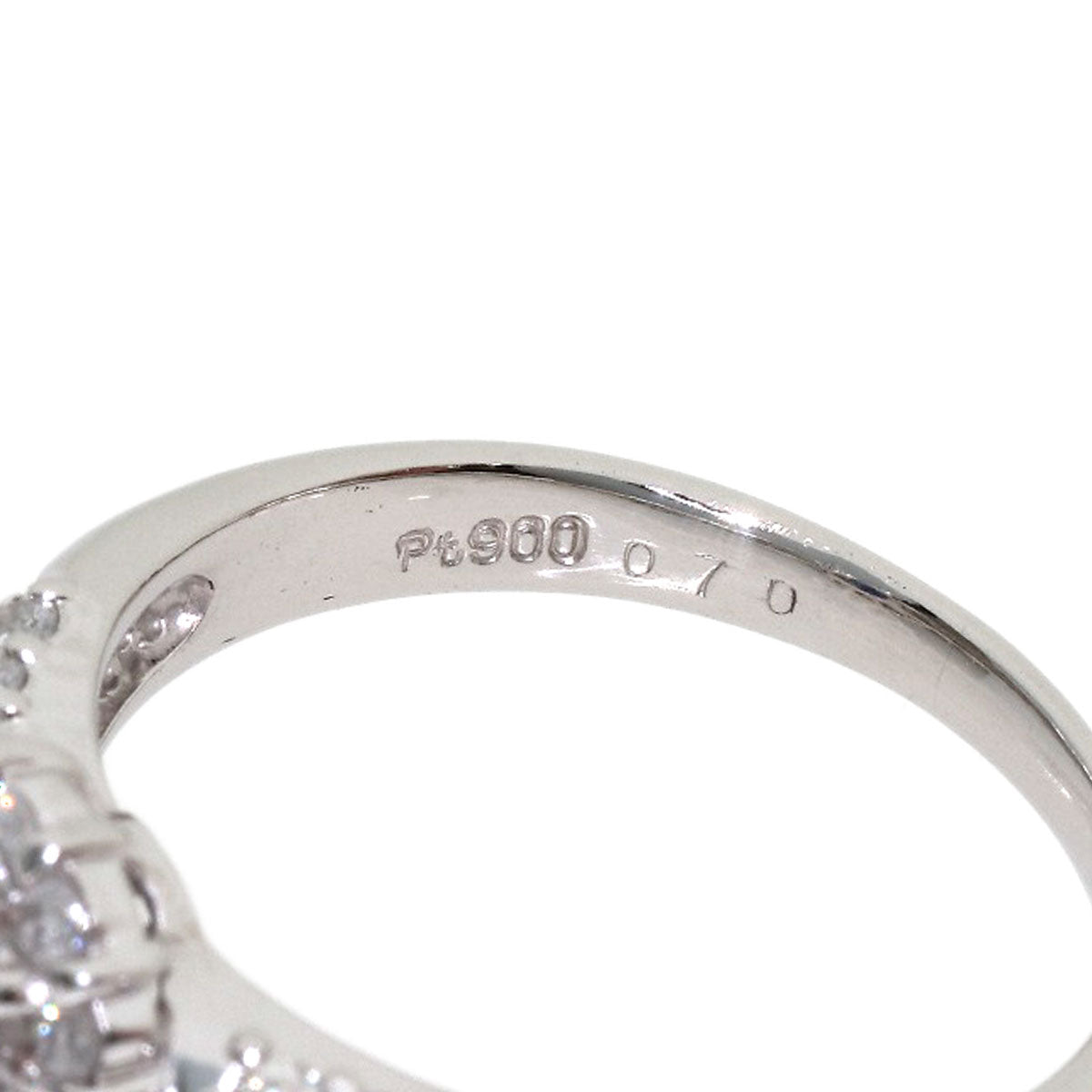 0.7ct Sapphire Diamond Ring Platinum PT900 5.6g　Ladies