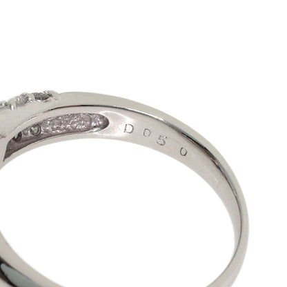 0.7ct Sapphire Diamond Ring Platinum PT900 5.6g　Ladies