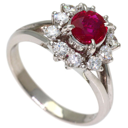 0.76ct Ruby Diamond Ring PlatinumPM900 6g　Ladies