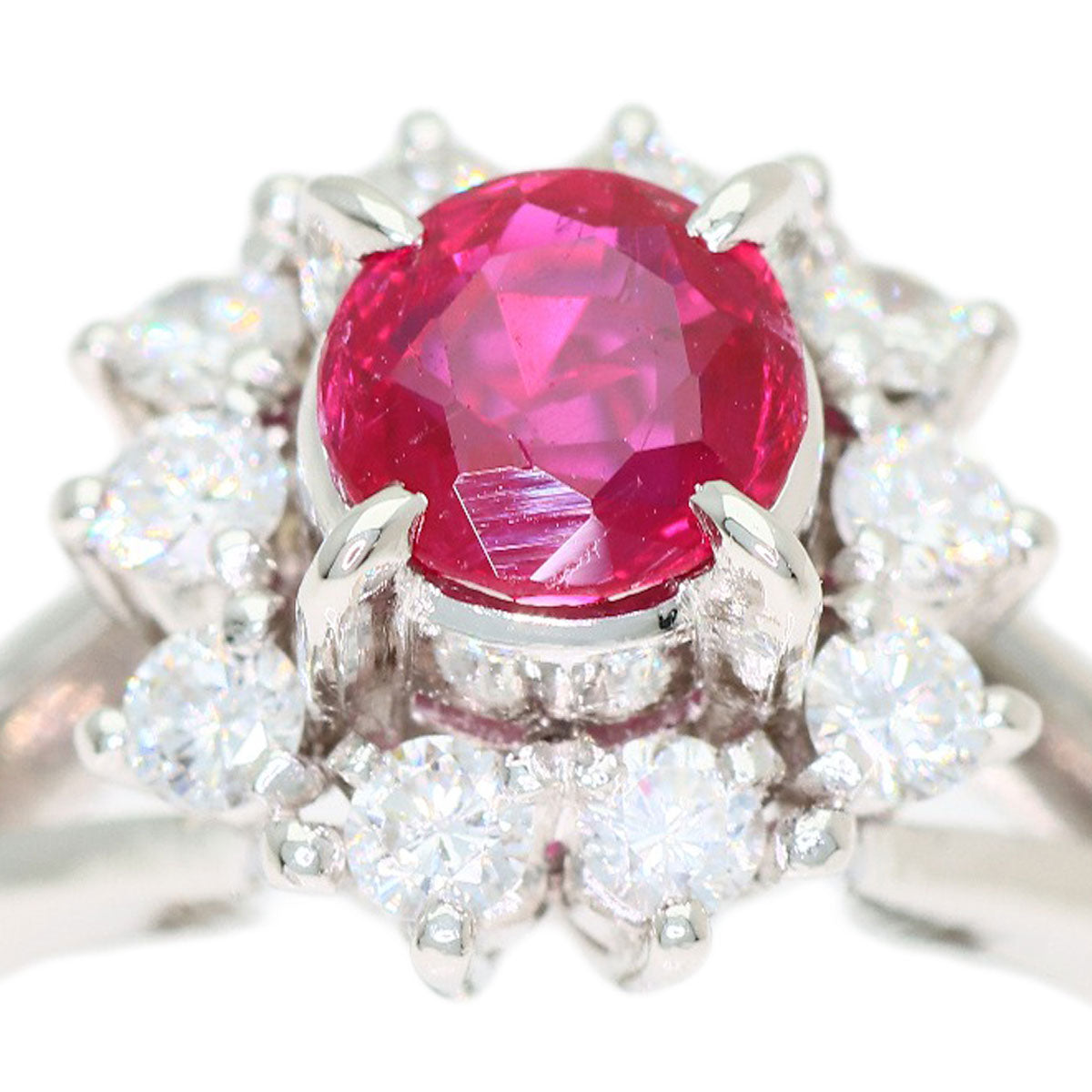 0.76ct Ruby Diamond Ring PlatinumPM900 6g　Ladies
