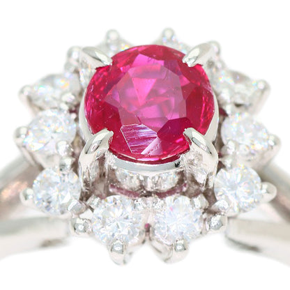 0.76ct Ruby Diamond Ring PlatinumPM900 6g　Ladies