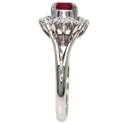 0.76ct Ruby Diamond Ring PlatinumPM900 6g　Ladies