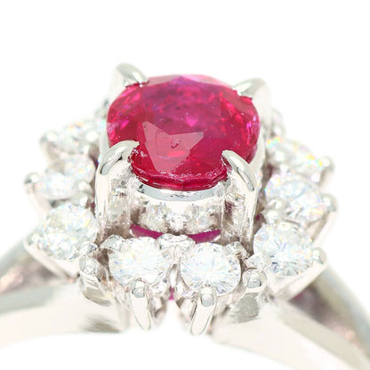 0.76ct Ruby Diamond Ring PlatinumPM900 6g　Ladies