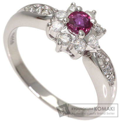 0.25ct Ruby Diamond Ring Platinum PT900 5g　Ladies