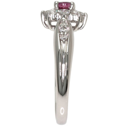 0.25ct Ruby Diamond Ring Platinum PT900 5g　Ladies