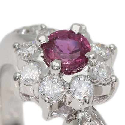 0.25ct Ruby Diamond Ring Platinum PT900 5g　Ladies