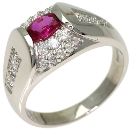 0.34ct Ruby Diamond Ring Platinum PT900 6.1g　Ladies